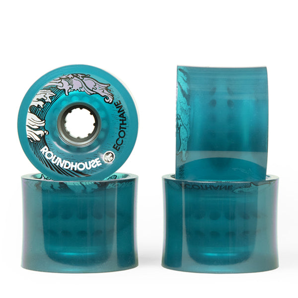 Carver Skateboards - Ruedas Roundhouse - Ecotano 69mm Aqua Cóncavos (81A)