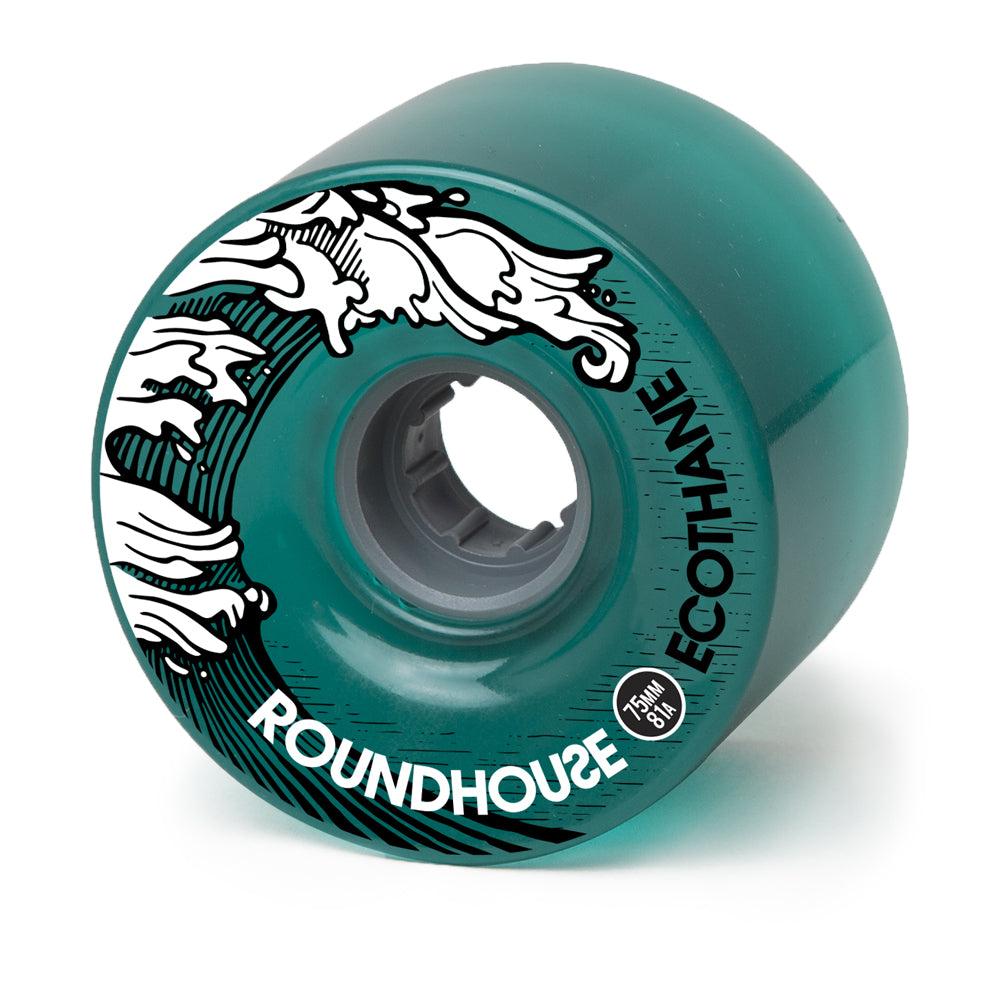 Carver Skateboards - Ruedas Roundhouse - Ecothane 75mm Aqua Mags (81A)