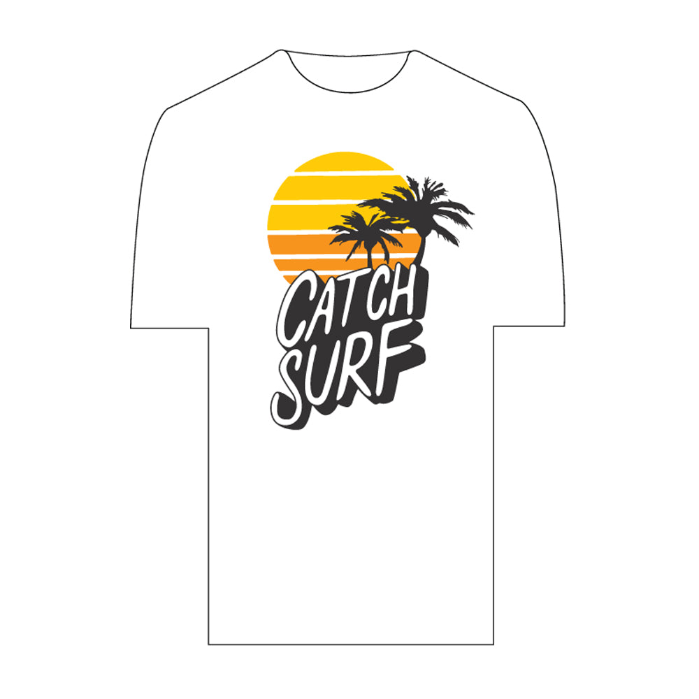 Catch Surf - Sunset Tee ~ White - Large - The Mysto Spot