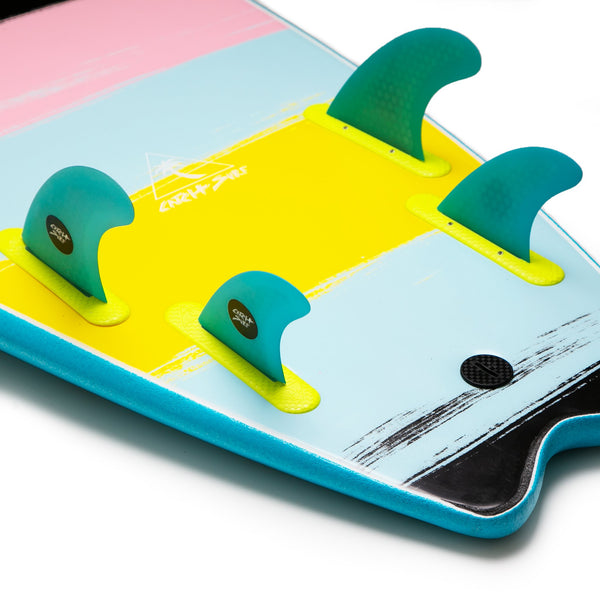 Catch Surf - Catch Surf - Ultra Hi-Perf Quad Fin Kit - Cyan - Products - The Mysto Spot