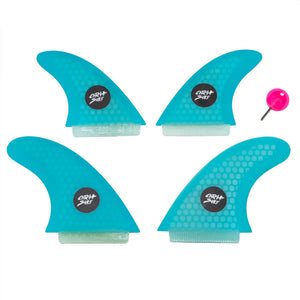 Catch Surf - Catch Surf - Ultra Hi-Perf Quad Fin Kit - Cyan - Products - The Mysto Spot