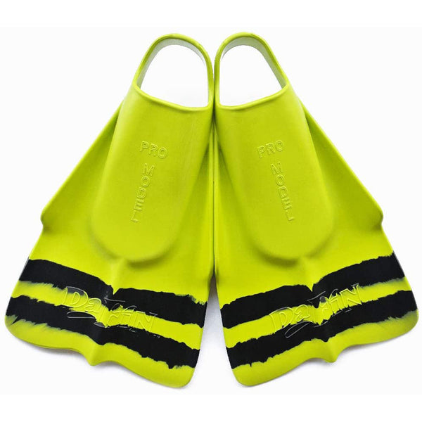 Aletas de natación DaFin - Slyde - Amarillo y negro