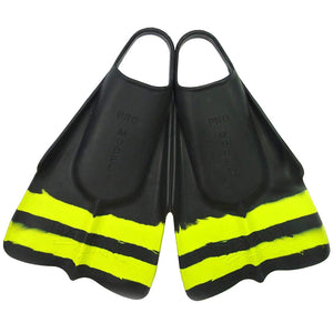 Aletas de natación DaFin - Slyde - Negro y amarillo