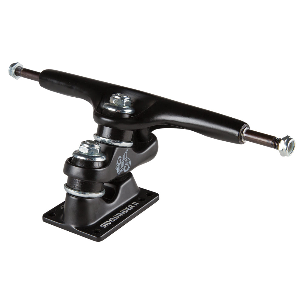 Gullwing - Gullwing Trucks - 9" Sidewinder Truck Set - Black - Products - The Mysto Spot