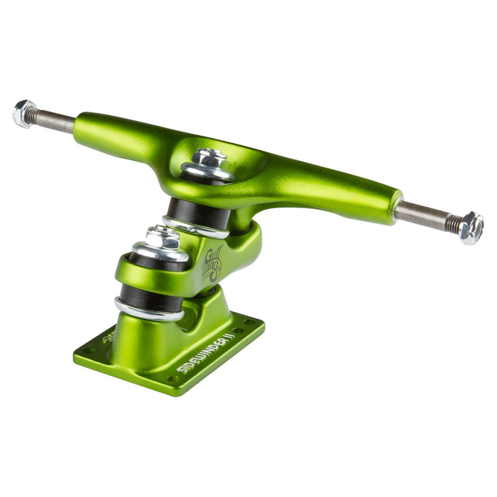 Gullwing - Gullwing Trucks - 10" Sidewinder Truck Set - Lime - Products - The Mysto Spot