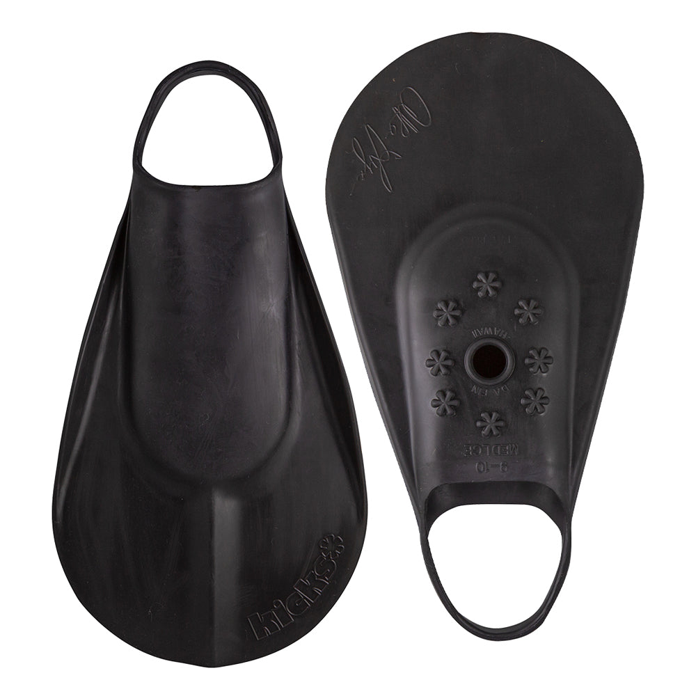 Kicks Bodyboard Fins - Black - The Mysto Spot