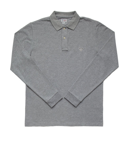 Catch Surf - Catch Surf - Lyon L/S Polo - Grey Heather - Small - Products - The Mysto Spot