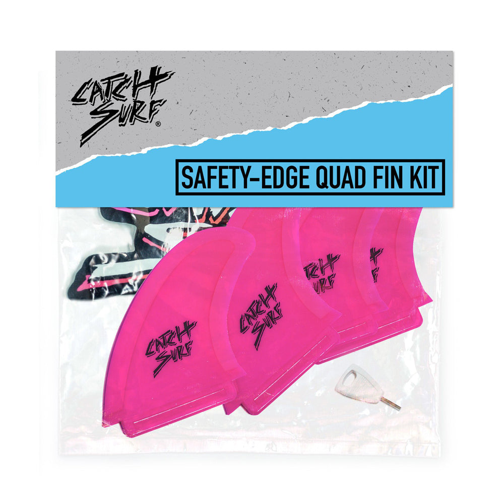 Catch Surf - Catch Surf - Safety Edge Quad Fin Kit - Pink - Products - The Mysto Spot