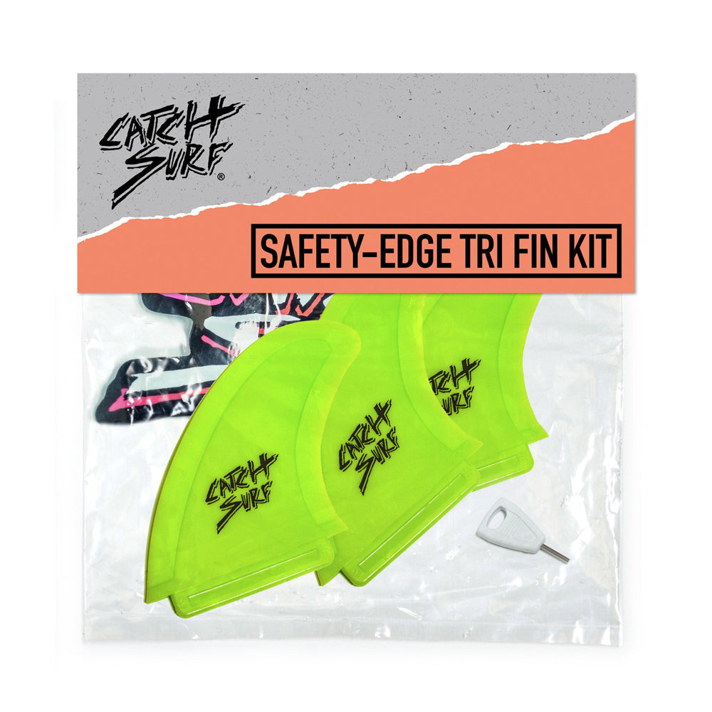 Catch Surf - Catch Surf - Safety Edge Tri Fin Kit - Lime - Products - The Mysto Spot