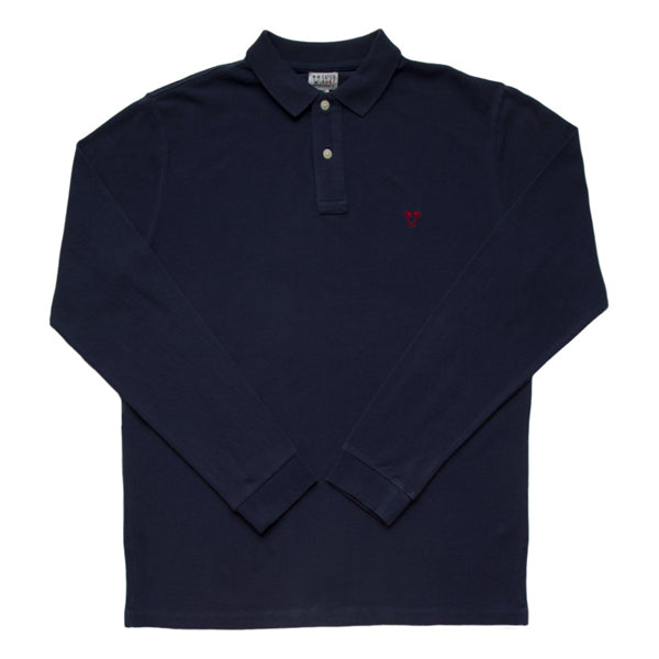 Catch Surf - Catch Surf - Lyon L/S Polo - Navy - Small - Products - The Mysto Spot