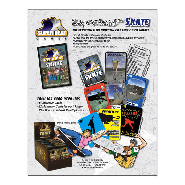 Super Heat - Super Heat - Skate - Card Game - Products - The Mysto Spot