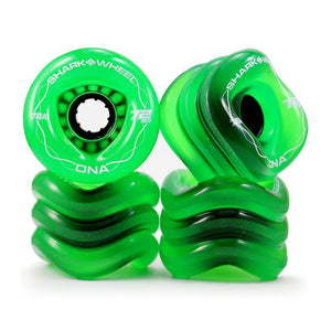 Shark Wheel - Shark Wheel - DNA Formula - 72mm Skateboard Wheels - Transparent Green - Products - The Mysto Spot