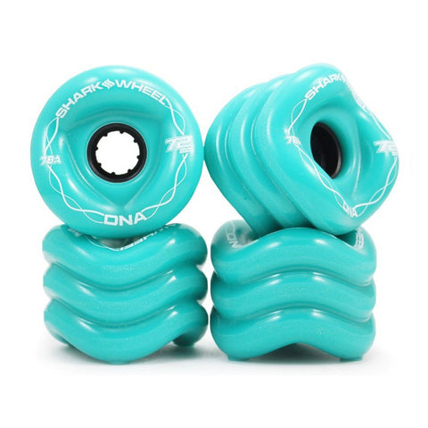 Shark Wheel - Shark Wheel - DNA Formula - 72mm Skateboard Wheels - Turquoise - Products - The Mysto Spot