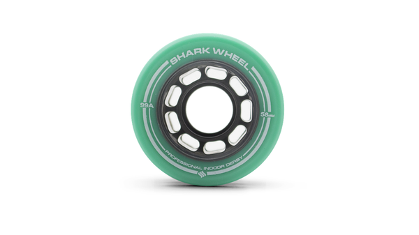 Rueda Shark - Quad Derby interior de 58 mm - Turquesa