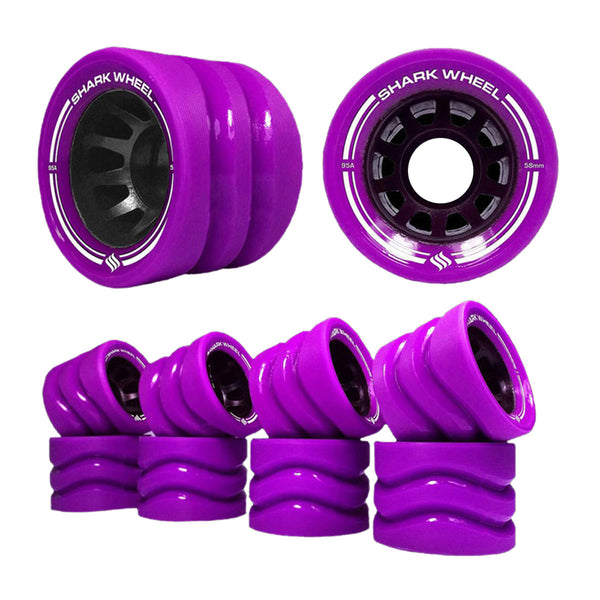 Shark Wheel - 58mm Outdoor Quad Derby - Purple