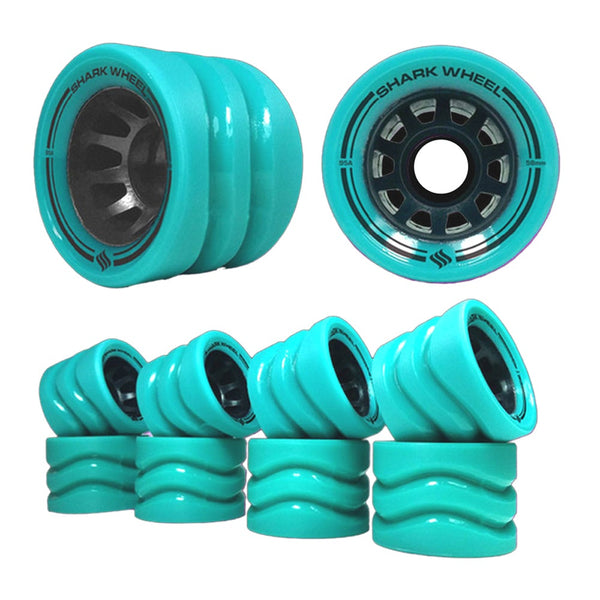 Shark Wheel - 58mm Outdoor Quad Derby - Turquoise