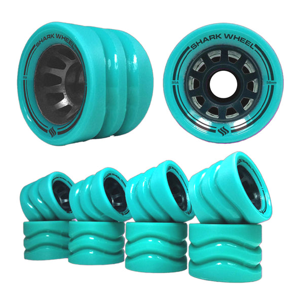 Rueda Shark - Quad Derby interior de 58 mm - Turquesa