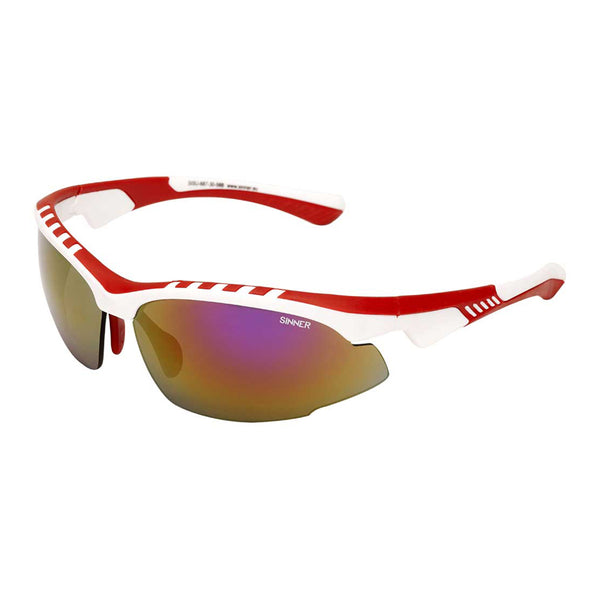 Sinner - Crane Sunglasses - Red & White