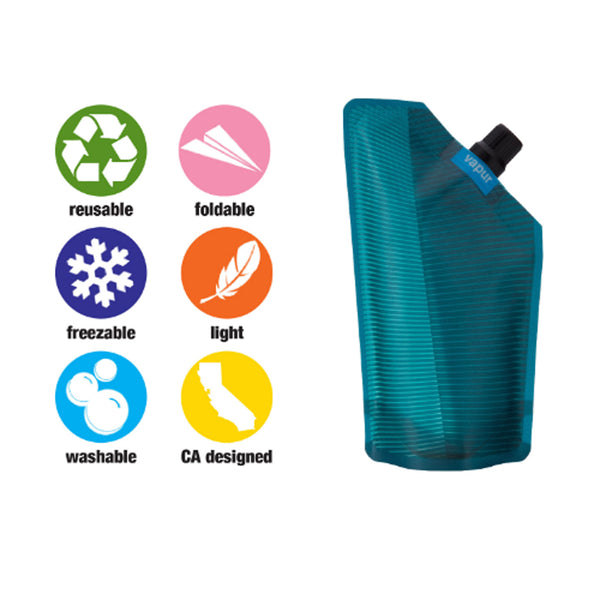 Vapur - Vapur Hydration - 300ML Incognito Flask - Teal - Products - The Mysto Spot