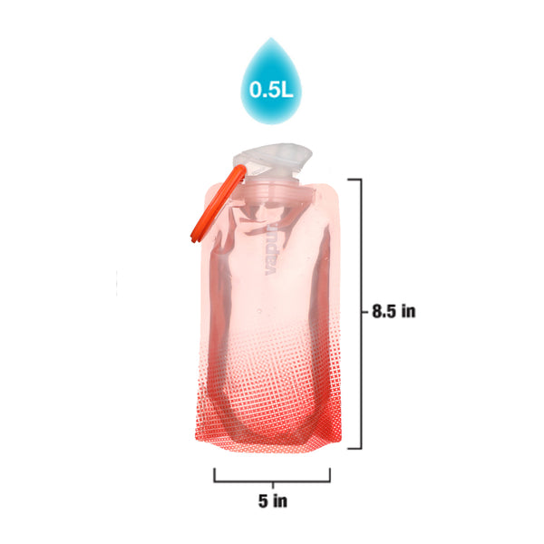 Vapur - Vapur Hydration - 0.5L Shades - Coral - Products - The Mysto Spot