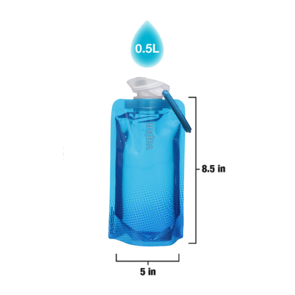 Vapur - Vapur Hydration - 0.5L Shades - Cyan Blue - Products - The Mysto Spot