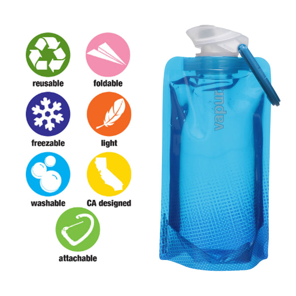 Vapur - Vapur Hydration - 0.5L Shades - Cyan Blue - Products - The Mysto Spot