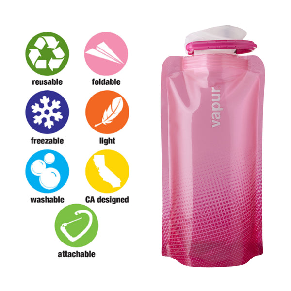 Vapur - Vapur Hydration - 0.5L Shades - Hot Pink - Products - The Mysto Spot