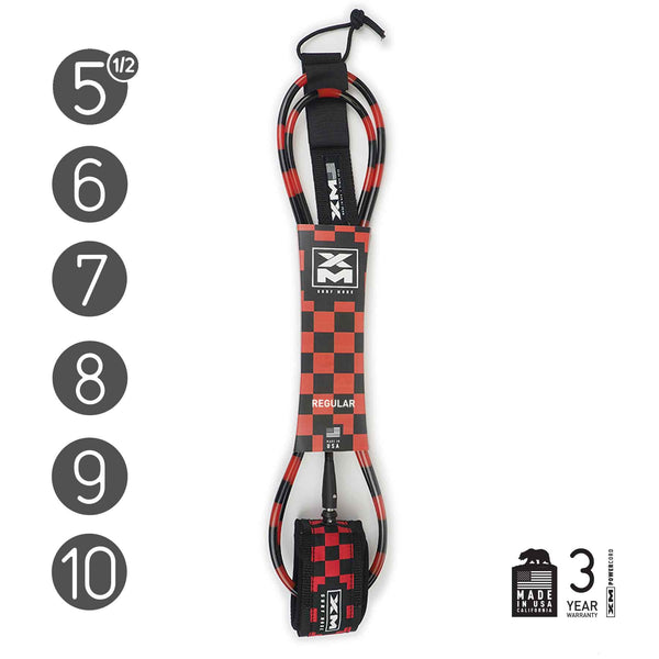 XM Surf More - Correa a cuadros negra y roja ~ Regular